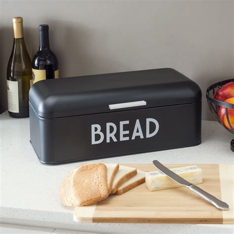 Home Basics Metal Bread Box 